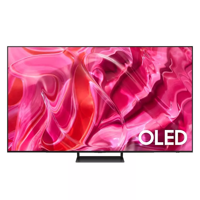 Televizor Samsung 65" OLED SMART TV Samsung QE65S90CAUXUA, Quantum Dot OLED 3840x2160, Tizen OS, Black(55" QD OLED, 4K UHD 3840x2160, FreeSync Premium 144 Hz, Smart TV (Tizen OS), Quantum HDR OLED, HRD10+, 4 HDMI, Wi-Fi 802.11 ac, 2 USB, DVB-T2/C/S2, OSD Language: E, 65", 3840x2160, SMART TV, OLED, Wi-Fi, Bluetooth