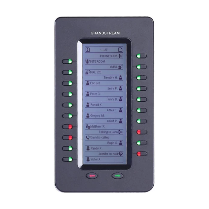 Телефон Grandstream GXP2200EXT Extension Module, 20 Buttons, 40 Contacts, Black