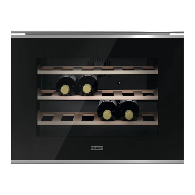 Dulap/Frigider pentru vin FRANKE FMY 24 WCR XS ( 131.0669.345 ), 66 l, 45 cm, Negru, A+