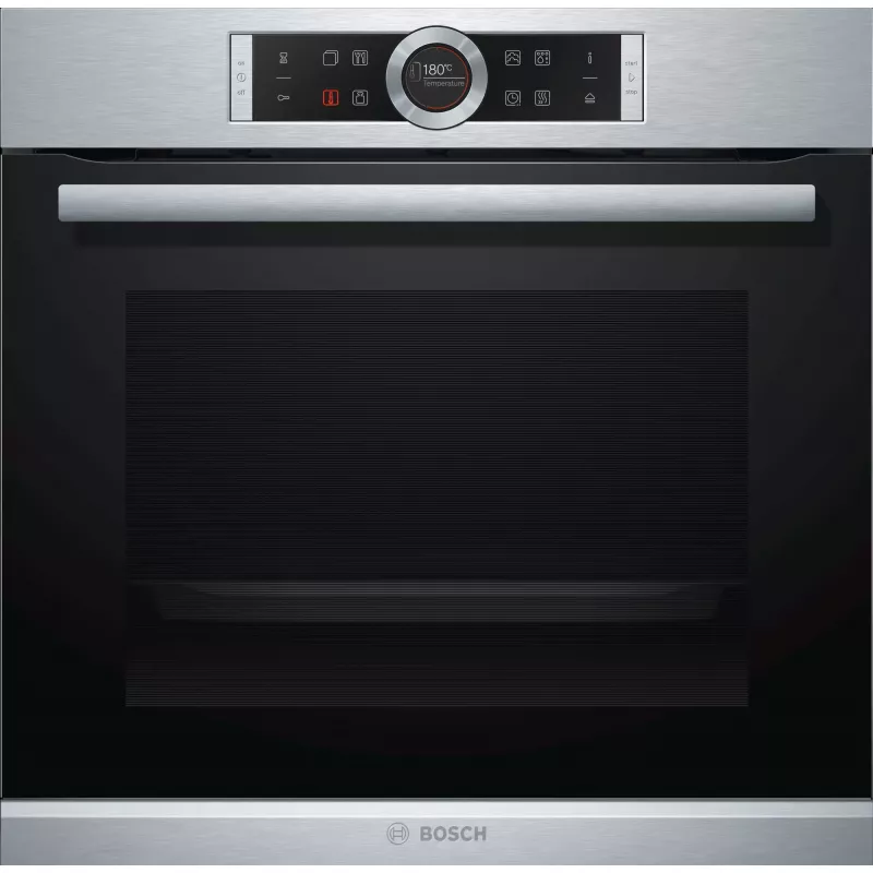 Cuptor electric incorporabil BOSCH HRG6753S2, 71 l, 20 functii, Grill, Timer, Inox, Negru, A