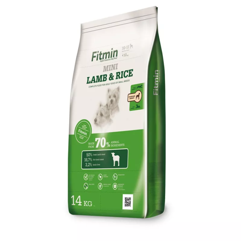 Hrana uscata Fitmin MINI LAMB&RISE, 14 kg