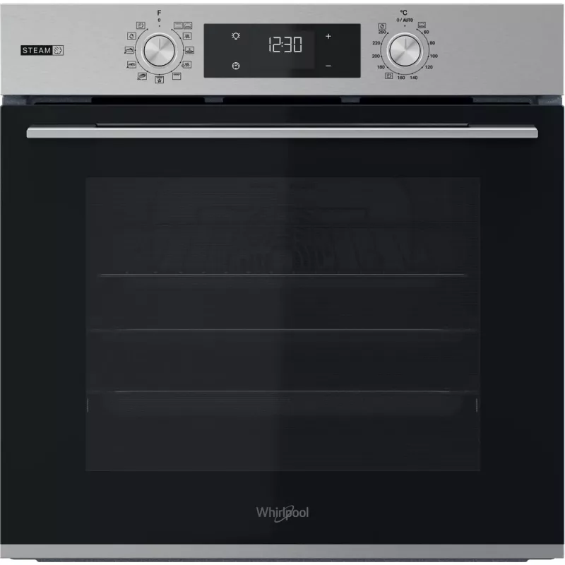 Встраиваемая  электрическая духовка Whirlpool OMSK58HU1SX, 71 л, 11 режимов, Гриль, Таймер, Нержавеющая сталь, A+