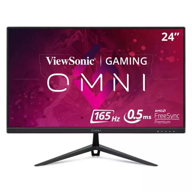 Monitor gaming VIEWSONIC 23.8" IPS LED VX2428 Gaming Bordless Black (0.5ms, 1000:1, 250cd, 1920x1080, 178°/178°, HDMI x 2, DisplayPort, 165Hz Refresh Rate, HDR10, AMD Adaptive Sync, Speakers 2 x 2W, Audio Line-out, VESA)