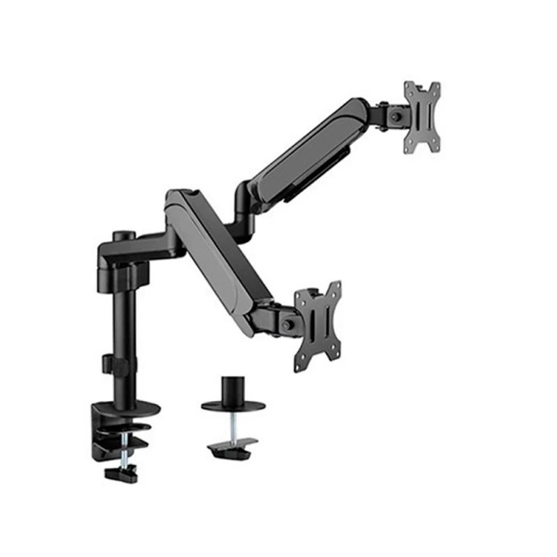 Держатель для монитора GEMBIRD Table/desk 2-display mounting arm (rotate,tilt,swivel),17”-32”,up to 9 kg,VESA:75x75,100x100