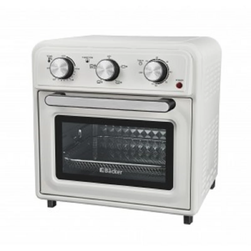 Cuptor electric BACKER BO20A AIRFRYER WHITE, 20 l, 1650 W, 4 functii, Grill, Timer, Alb