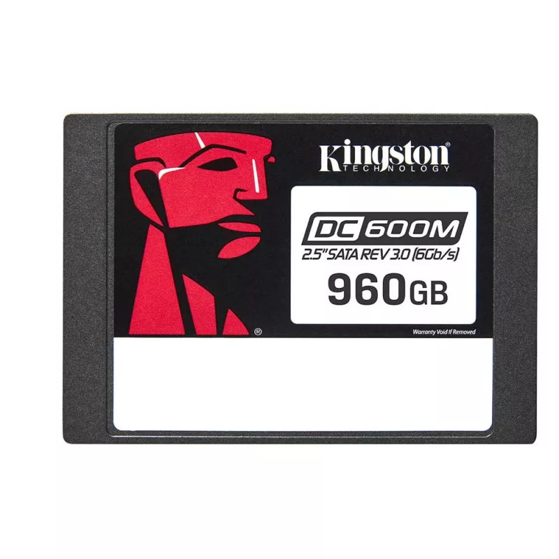 SSD KINGSTON 2.5" SSD 960GB DC600M DATA CENTER ENTERPRISE, SATAIII, MIXED-USE, 24/7, CONSISTENT LATENCY AND IOPS, HARDWARE-BASED PLP, AES 256-BIT SELF-ENCRYPTING DRIVE, SEQ READS/WRITES :560 MB/S / 530 MB/S, STEADY-STATE 4K READ: 94,000 IOPS / WRITE: 6