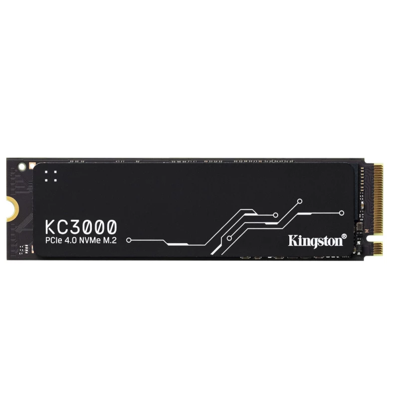 SSD KINGSTON M.2 NVME SSD 4.0TB KC3000, W/HEATSPREADER, PCIE4.0 X4 / NVME, M2 TYPE 2280 FORM FACTOR, SEQUENTIAL READS 7000 MB/S, SEQUENTIAL WRITES 7000 MB/S, MAX RANDOM 4K READ 1000,000 / WRITE 1000,000 IOPS, PHISON E18 CONTROLLER, TBW=3.2PBW, 3D NAND TL