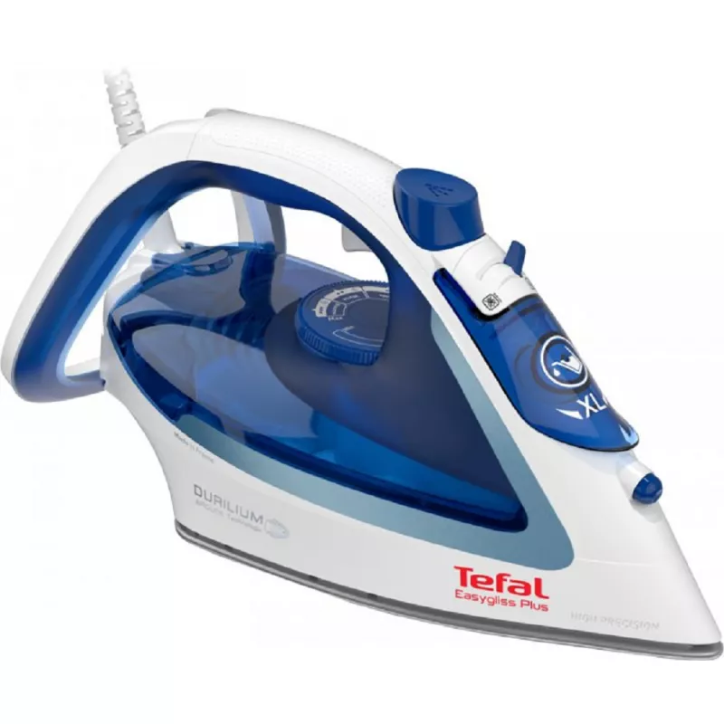 Fier de calcat Tefal FV5736E0, 2500 W, 270 ml, Talpa ceramica, Albastru