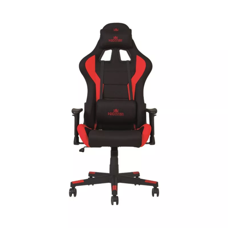 Игровое геймерское кресло AG HEXTER ML FAB/01 (negru/rosu) textil, Газлифт, Tilt, 150 кг, 190 см, Чёрный, Красный