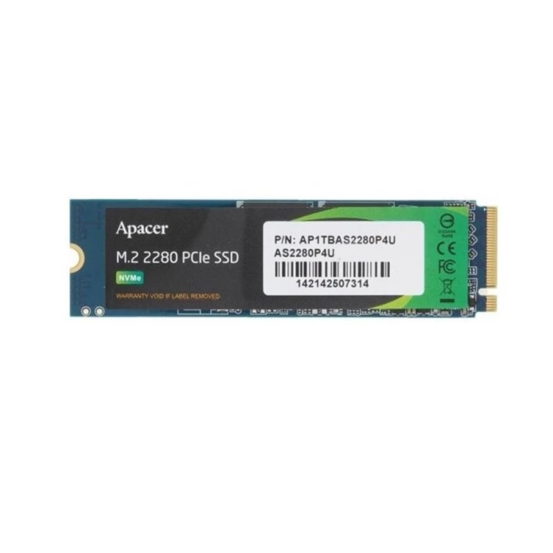SSD APACER .M.2 NVME SSD 2.0TB  AS2280P4U [PCIE 3.0 X4, R/W:3500/3000MB/S, 700/670K IOPS, 1.3PB, 3D TLC]