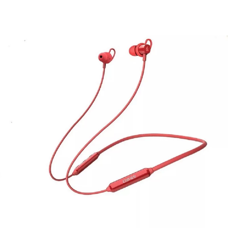 Casti cu fir si microfon EDIFIER W200BT RED / IN-EAR HEADPHONES WITH MICROPHONE, BLUETOOTH 5.0 CHIPSET QUALCOMM, FREQUENCY RESPONSE 20 HZ-20 KHZ, 3-BUTTON REMOTE WITH MICROPHONE, IPX4, 7 HOURS OF BATTERY LIFE