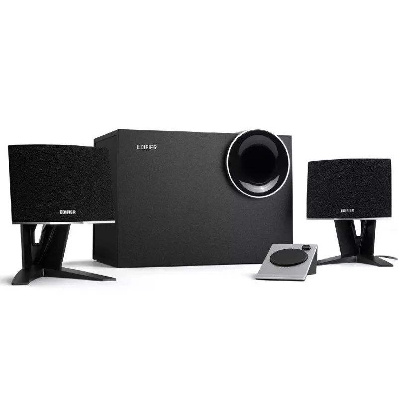 Колонка EDIFIER M203BT BLACK, 2.1/ TOTAL WATTS (RMS) 34W (R/L: 8W+8W SW: 18W), AUDIO INPUTS: AUX, BLUETOOTH V5.0, AUDIO CODECS: SBC, UNIVERSAL 100V-240V POWER SUPPLY