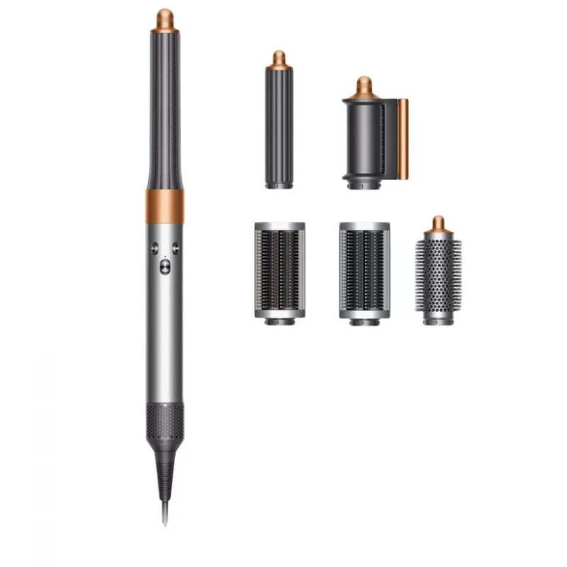 Styler Dyson Airwrap HS05 Complete Set Long, 1300 W, 3 viteze, 3 moduri, Ionizare, Argintiu, Nickel