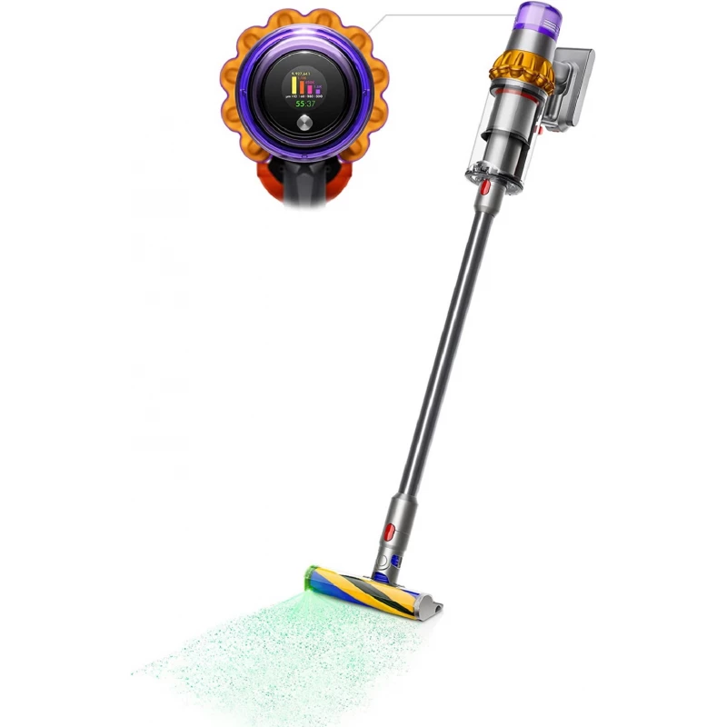 Aspirator vertical Dyson V15 DETECT ABSOLUTE, 240 W, 0.76 l, Gri