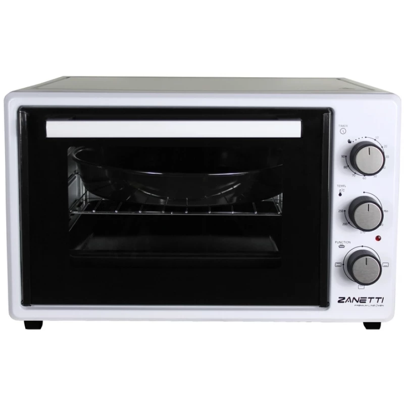 Cuptor electric ZANETTI CE 48 WHITE TURBO, 1600 W, Grill, Timer, Alb