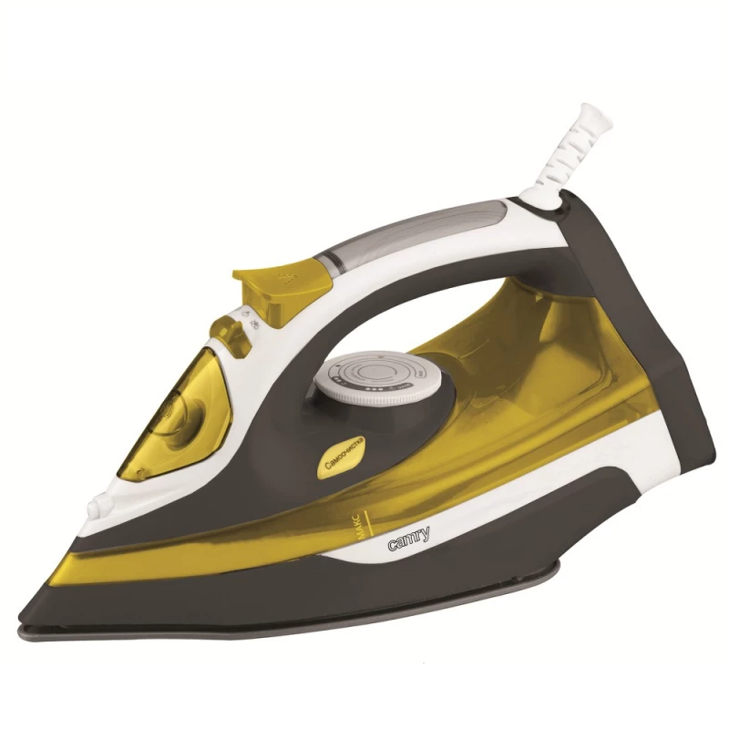 Утюг Camry CR 5029, 3000 Вт, Керамическая подошва, Желтый, Черный