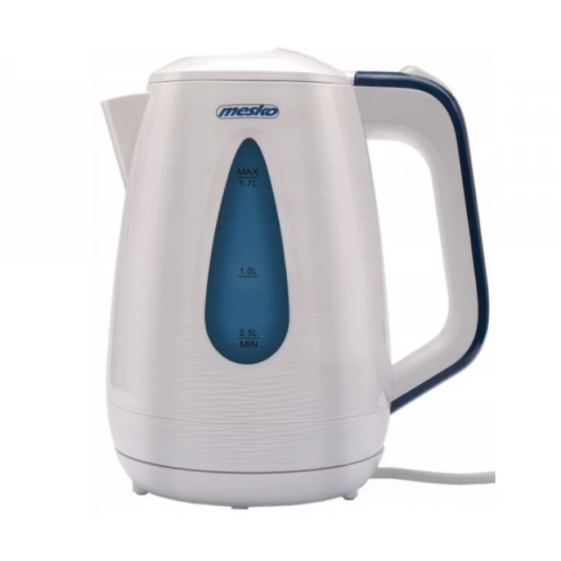 Ceainic electric Mesko MS 1261, 1.7 l, 2200 W, Plastic, Alb