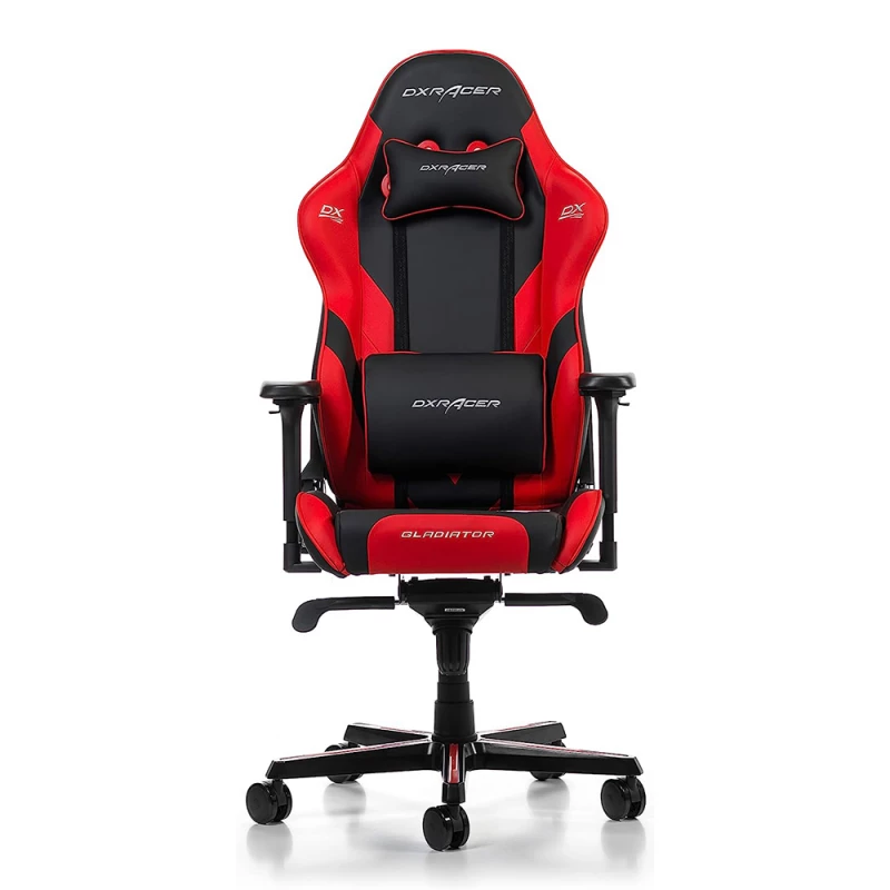 Fotoliu Gaming DXRacer Gladiator GC-G001-NR-BX2, Black/Red, Gazlift, Tilt,150 kg, 180-200 cm, Negru, Rosu