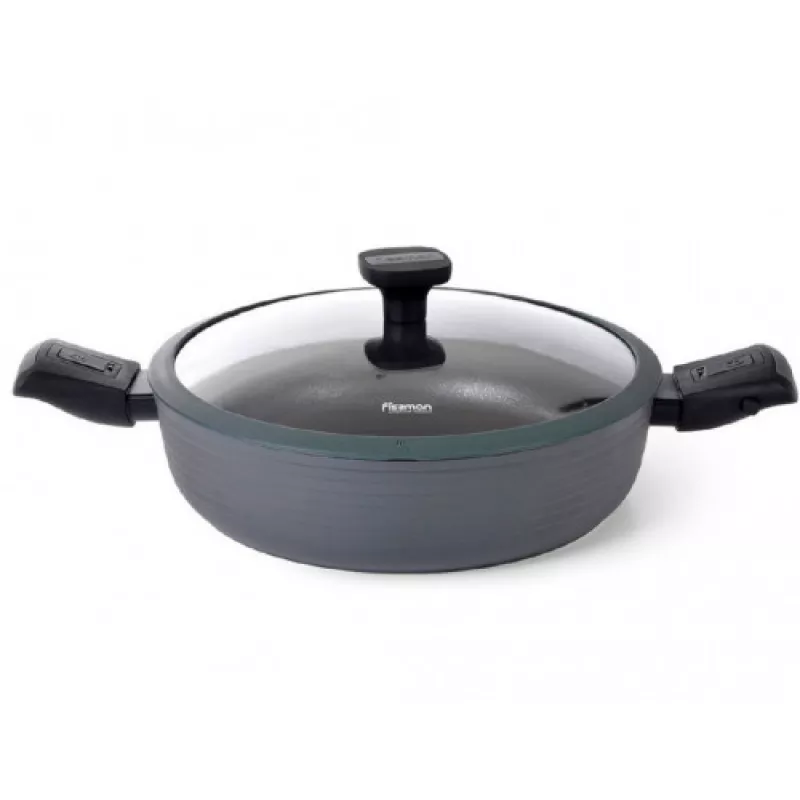 Сковорода FISSMAN Saute Fissman Brilliant 14386 4.1 l, 28 cсь, Aлюминий, Черный