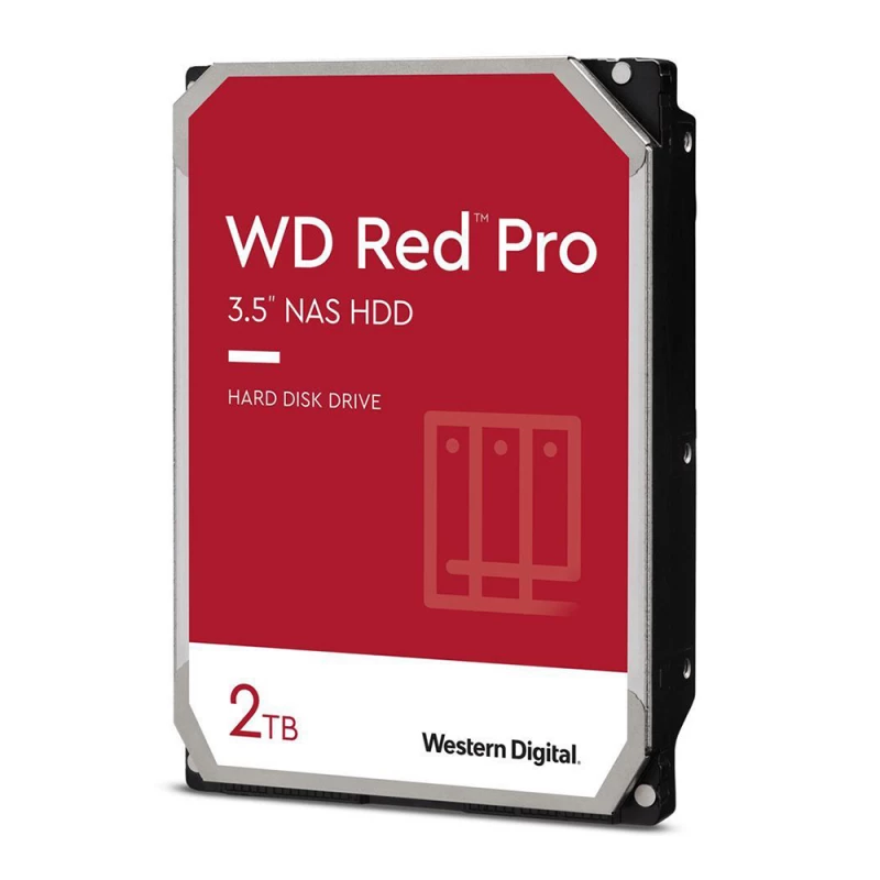 HDD WD 3.5" 2.0TB-SATA- 64MB WESTERN DIGITAL "RED PRO (2002FFSX)", NAS, CMR