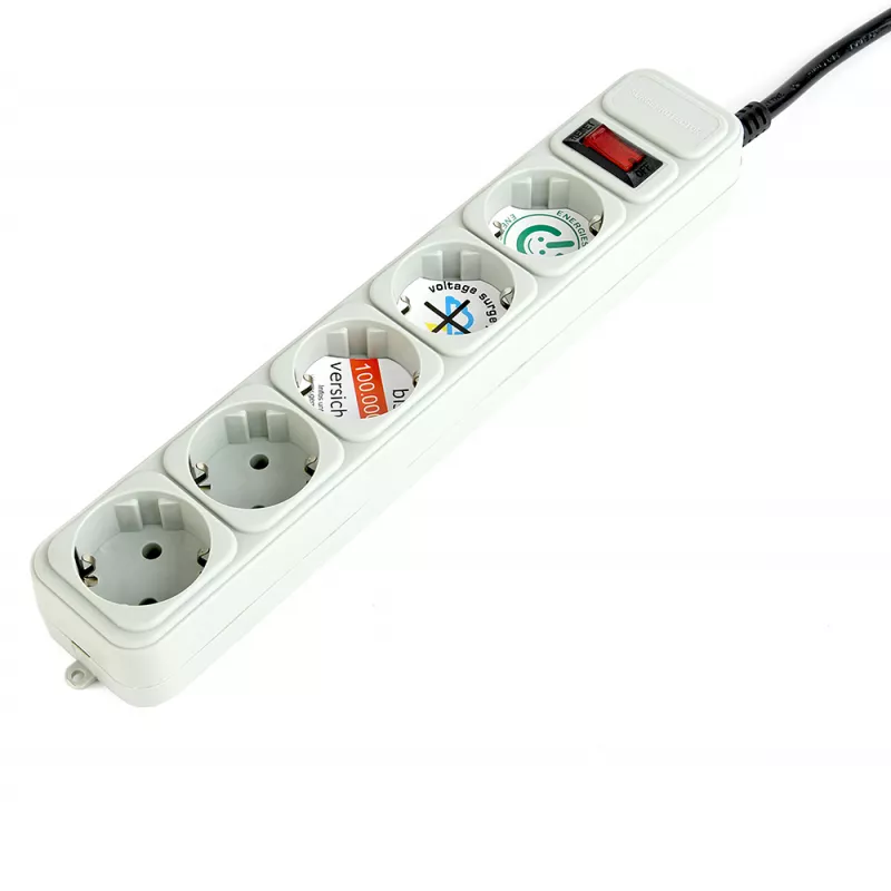 Prelungitor cu protectie GEMBIRD SURGE PROTECTOR SPG3-B-6C, GREY