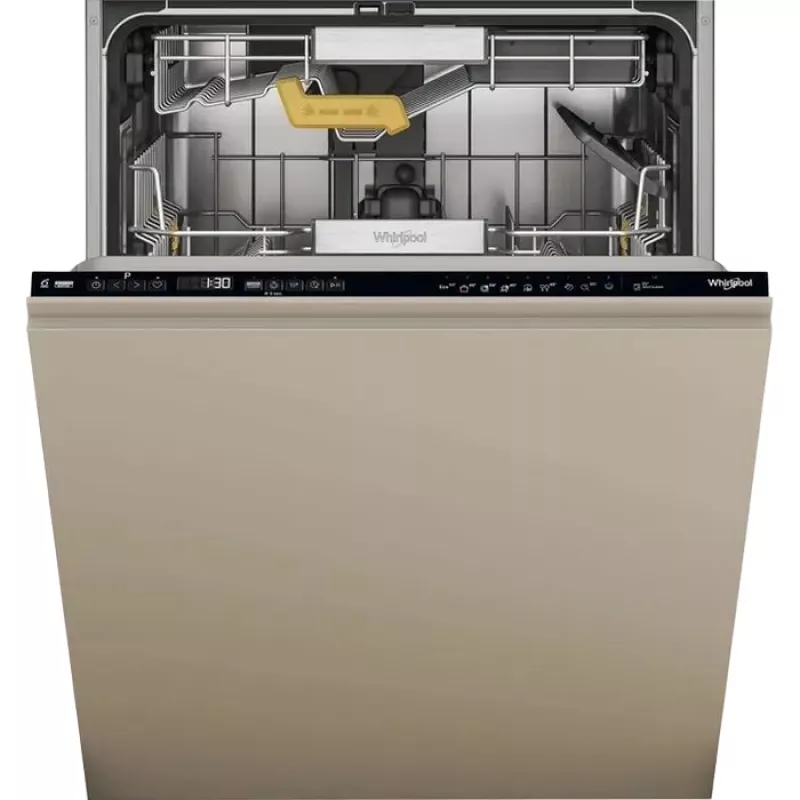 Встраиваемая посудомоечная машина Whirlpool W8I HP42L, 14 комплектов посуды, 10 программ, Бежевый, C