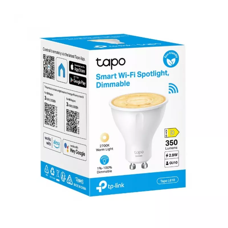 Smart Wi-Fi spotlight TP-LINK SPOTLIGHT TAPO L610, SMART WI-FI SPOTLIGHT