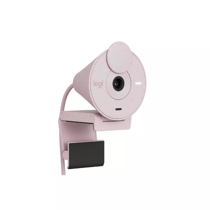Web camera LOGITECH BRIO 300 FULL HD WEBCAM, 1080P WITH AUTO LIGHT CORRECTION, NOISE-REDUCING MIC, AND USB-C- ROSE - USB - EMEA28-935