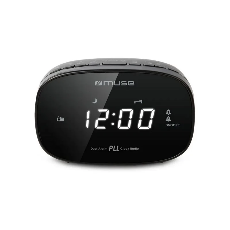Radio portabil MUSE M-155 CR, TUNER FM, CLOCKS: DOUBLE ALARME, BLACK