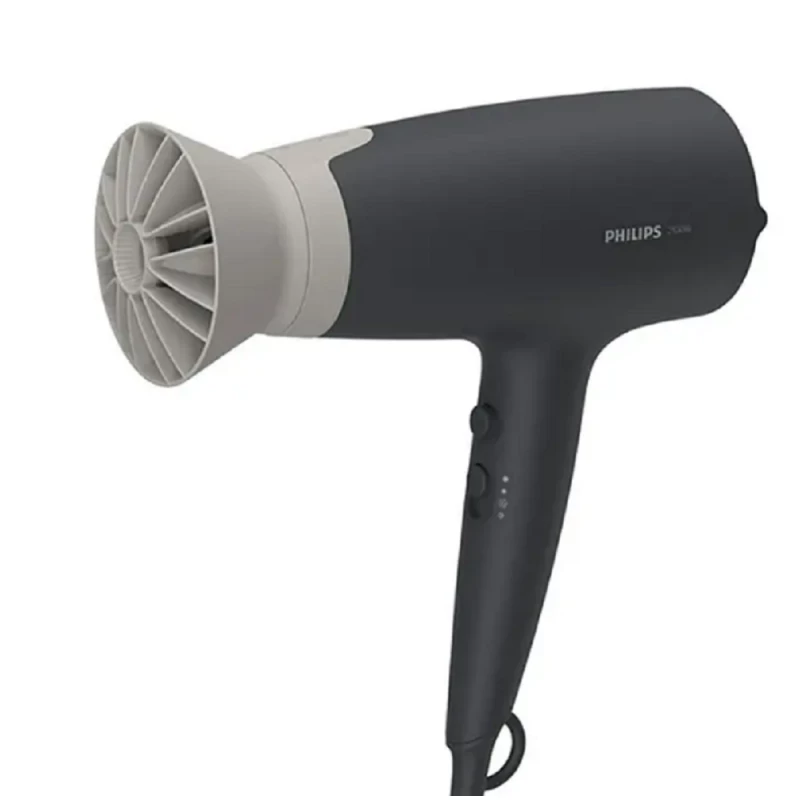 Uscator de par PHILIPS BHD351/10, 2100 W, 6 viteze, Negru