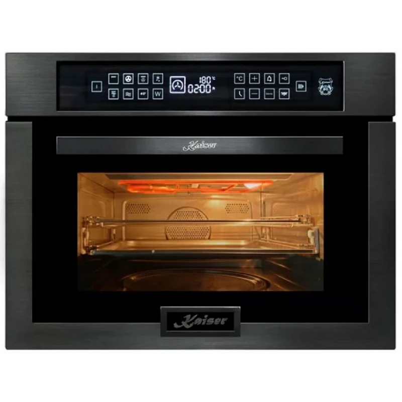 Микроволновая печь встраиваемая KAISER EM 6307 RS, 1000 Вт, 38 л, Черный