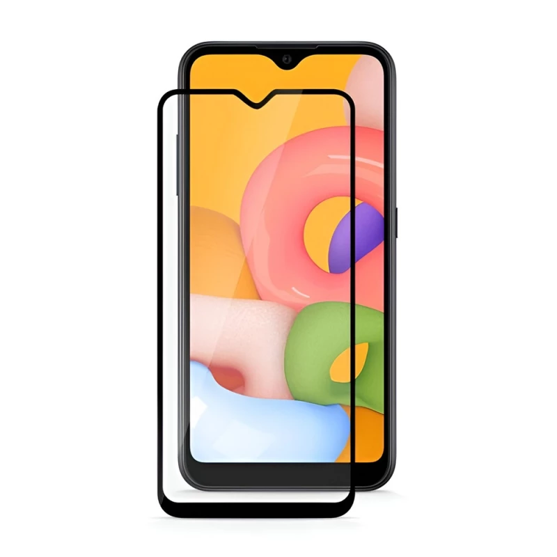 Защитное стекло HELMET Diamond Glass 4D Samsung A01, Black