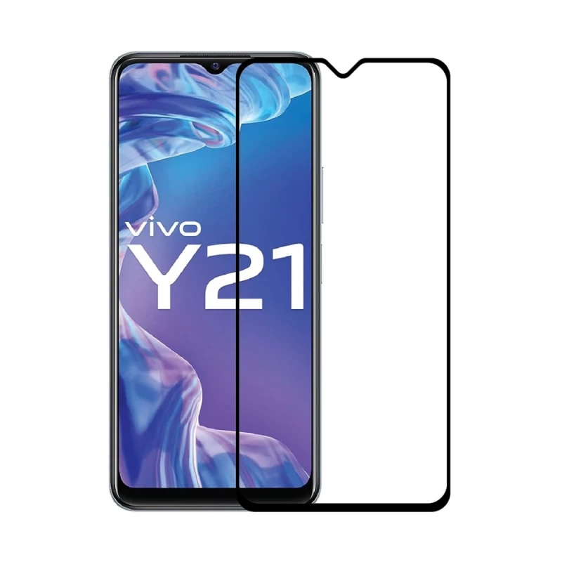 Защитное стекло HELMET Diamond Glass 4D Vivo Y21, Black