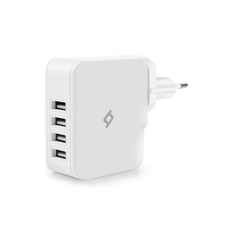 Зарядное устройство Ttec Wall Charger 4*USB-A 5.1A 25W, White