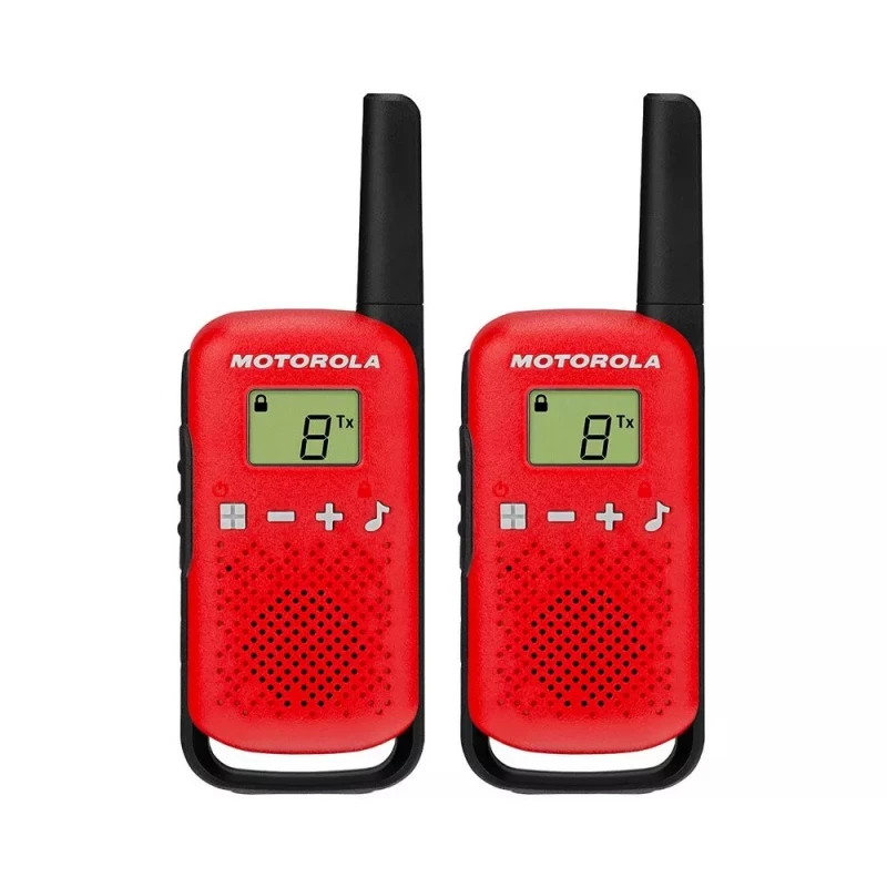 Radio portabil MOTOROLA WALKIE-TALKIE TALKABOUT T42, TWIN, 16 CHANNELS, 4KM, RED