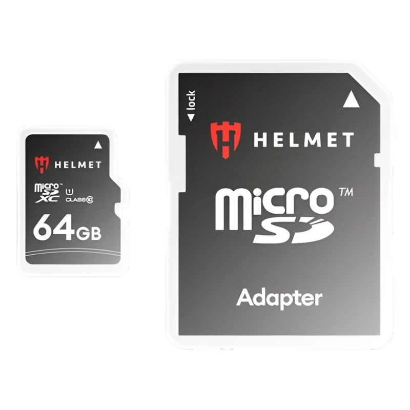 Card de memorie HELMET MICROSD CARD (CLASS 10) UHS-I (U1) + SD ADAPTER, BASIC LINE, 64 GB