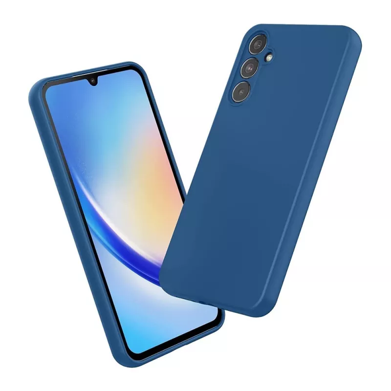 Husa HELMET LIQUID SILICONE SAMSUNG A24, BLUE
