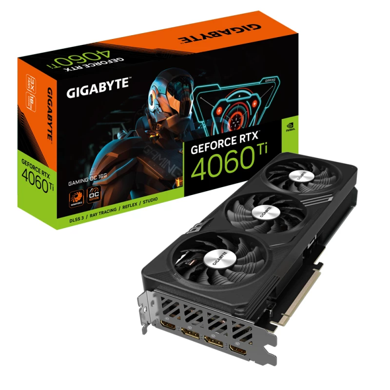 Placa video GIGABYTE VGA RTX4060Ti 16GB GDDR6X Gaming OC