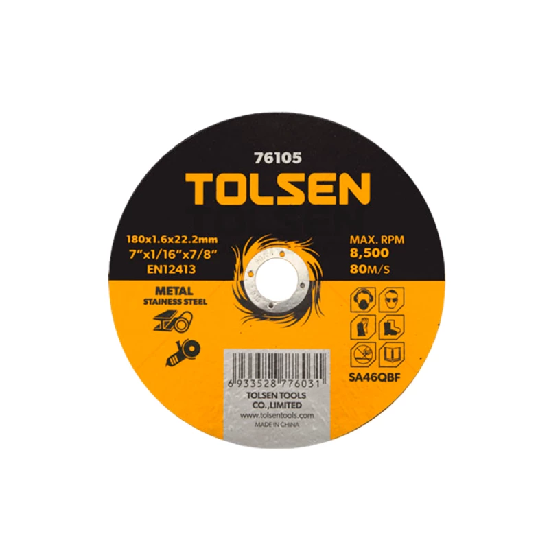 Disc pe metal Tolsen 125X1,0X22MM