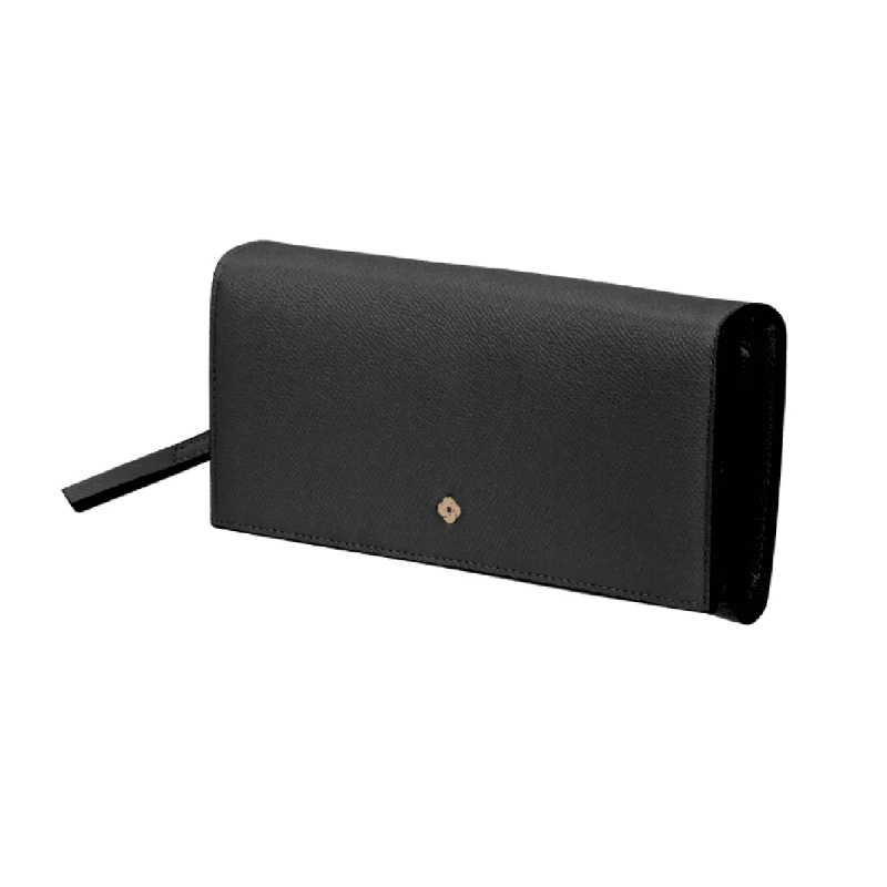 Portmoneu Samsonite CHROMATE SLG-342 - L W 10CC+2 ZC, 18.5 x 9.5 x 2 cm, Poliuretan, Negru