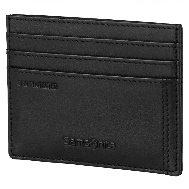 Portmoneu Samsonite PRO-DLX 6  SLG-732 - 6CC H S, 10 x 7.6 x 0.5 cm, Piele, Negru