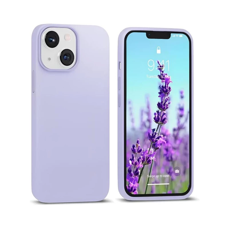 Чехол HELMET Case Liquid Silicone iPhone 14, Purple