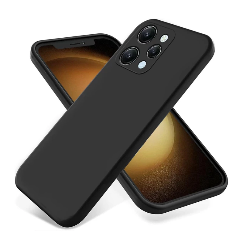 Husa HELMET CASE LIQUID SILICON REDMI 12, BLACK