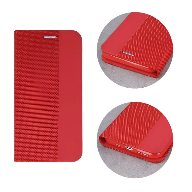 Husa HELMET CASE SHELL FLIP NYLON XIAOMI REDMI 10, RED