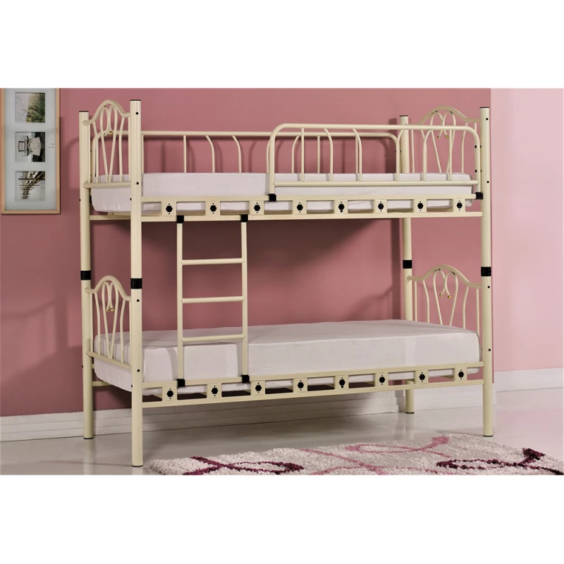 Dormitor pentru copii MP PAT 2 NIVELE ORKIDE 0.9X2 + 1.4X2.0 CREM