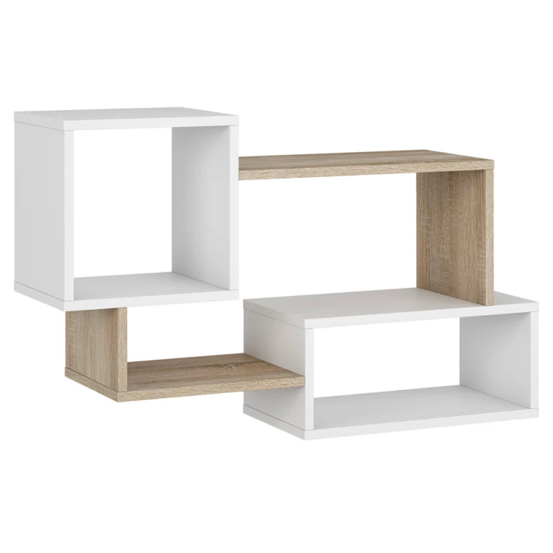 Навесная полка MP Trio 005 alb/stejar sonoma