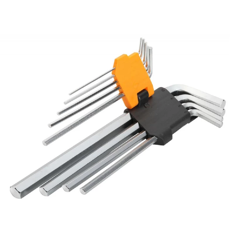 Set chei Tolsen 9 CHEI HEXAGONALE EXTRA-LUNGI 1,5X10MM