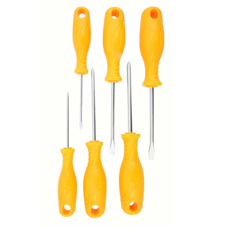 Набор отверток Tolsen Set 6 surubelnite SL3.0x75/SL5,5x100/SL6.5x100/PH0x75/PH1x100/PH2x100