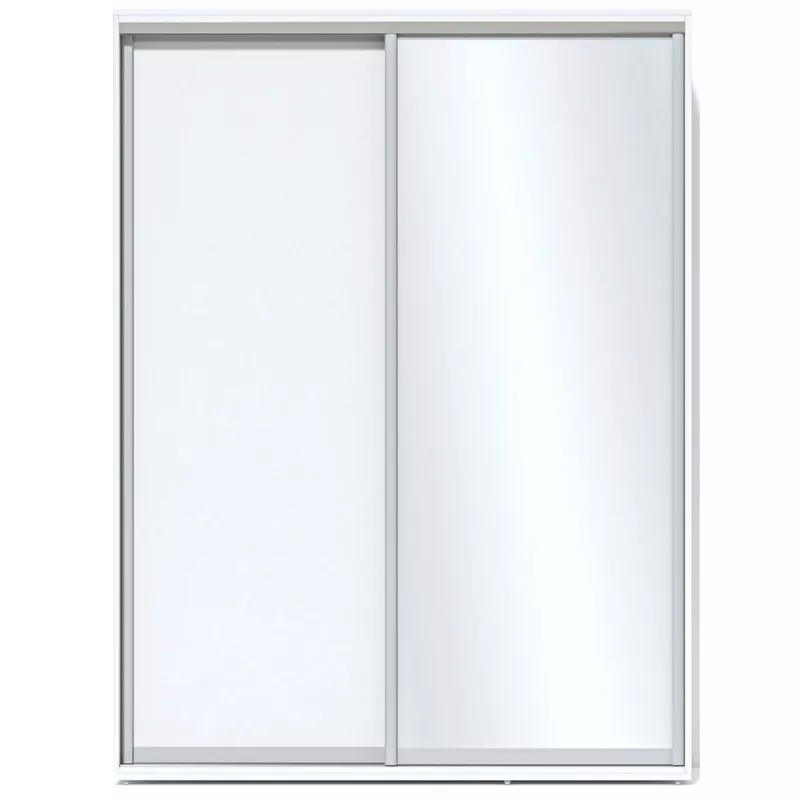 Dulap cu usi glisante Fabrik Home 1600 (1 зеркало + 1 ДСП ) белый ясень 1600*600*2160, 159kg