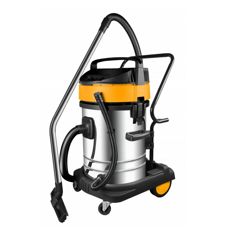 Aspirator industrial Tolsen PENTRU CONSTRUCTIE, 1000 W, 70 l, Inox, Oranj